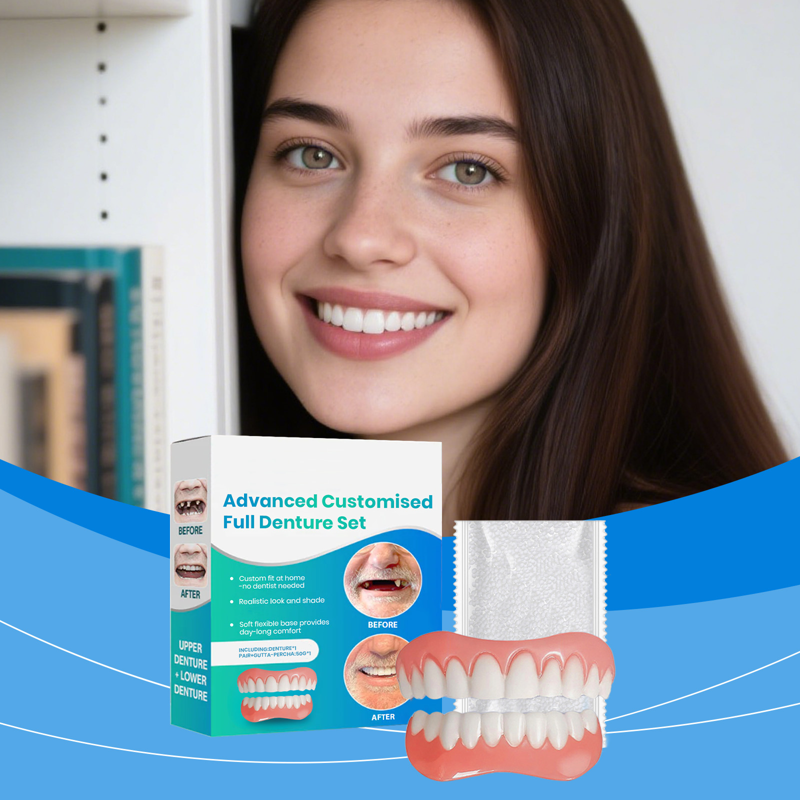 Teeth Whitening Kit - Trendy Comfort Flexibele Prothese Siliconenkit Vul