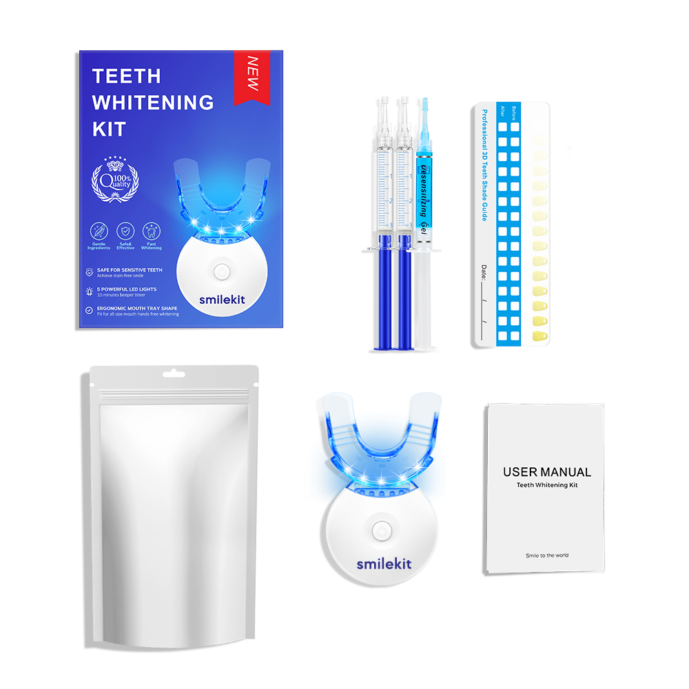 Teeth Whitening Gel Peroxide - Tandenbleekset - 5X LED-lichttandenbleekmiddel met 35%