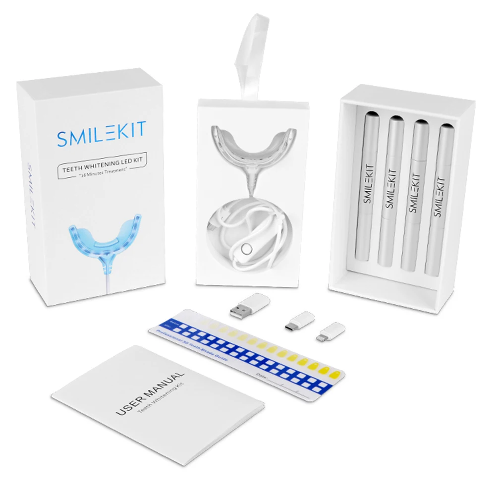 Teeth Whitening Gel Peroxide - Smart Timing 16 LED Koud Licht