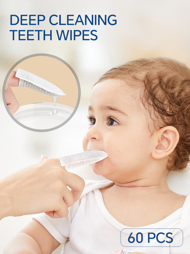Teeth Whitening Brush - 60 stks Diepe Reiniging Tanden Doekjes