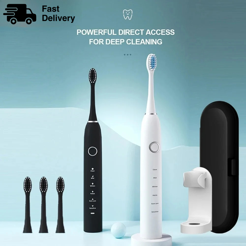 Teeth Whitening Kit - KLXKLX Sonic Elektrische Tandenborstel IPX7 Oplaadbare
