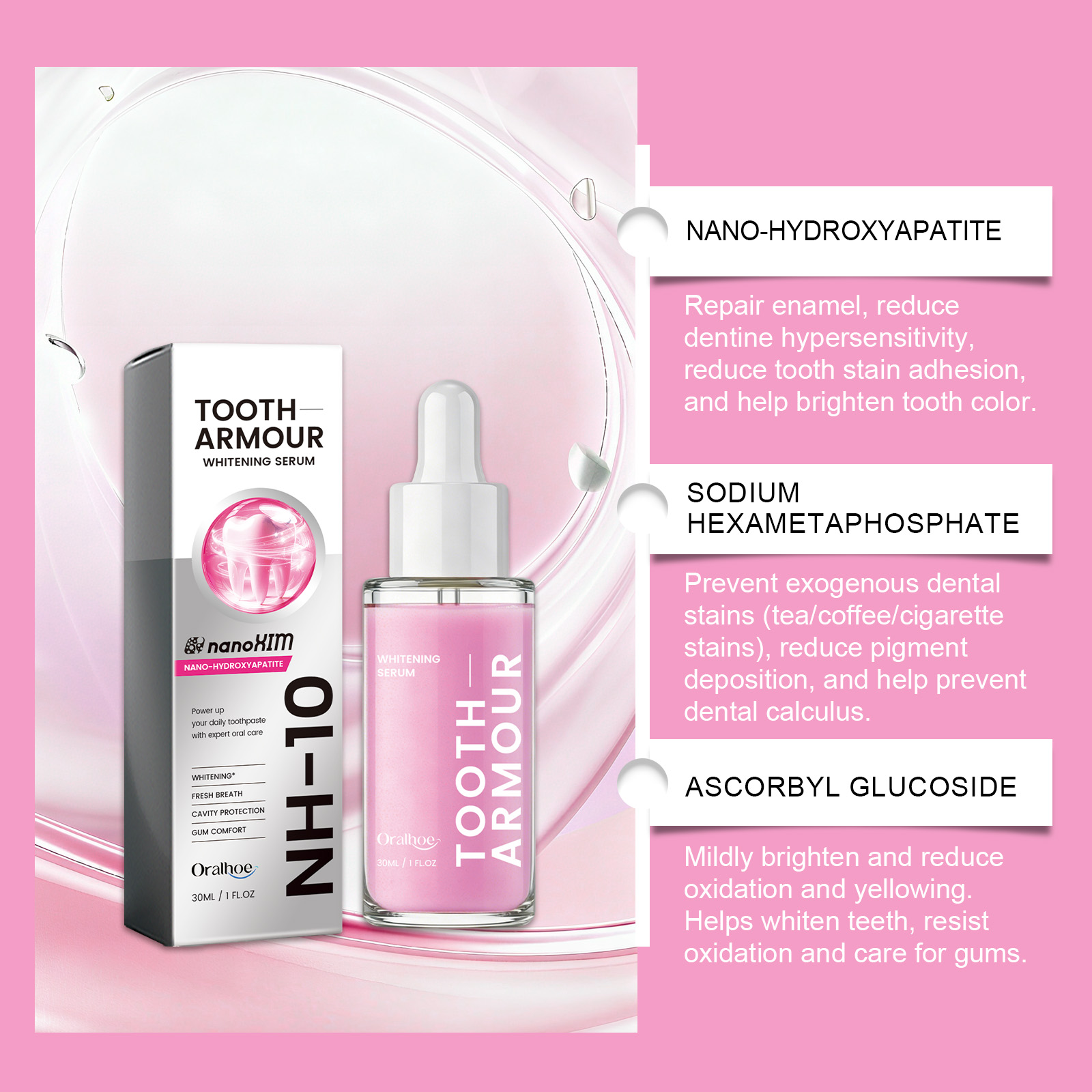 Tandenbleekserum voor Nano Hyd - Enamel Repair Serum recensie en prijs
