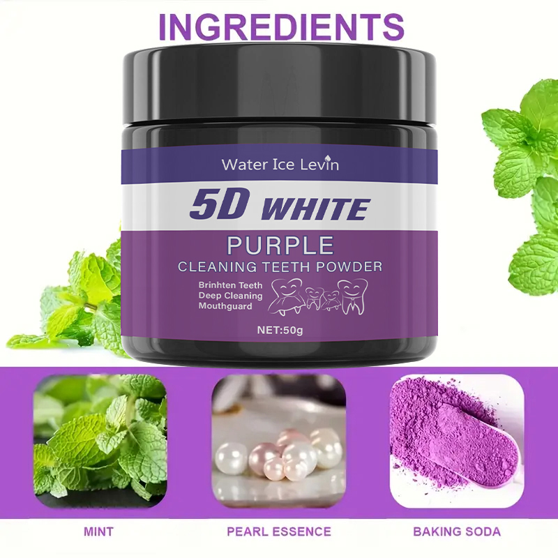 5D Wit-Paarse Reinigende Tandp - Teeth Whitening Baking Soda recensie en prijs