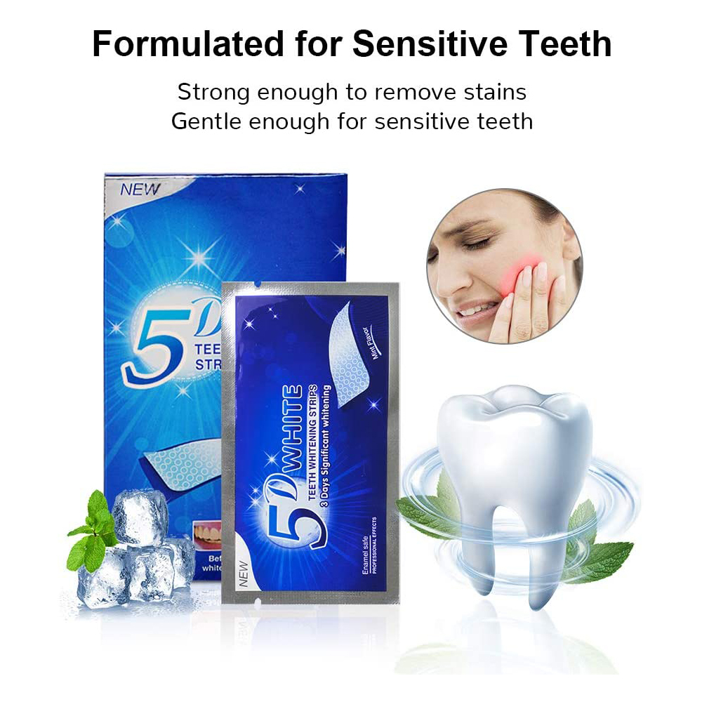 5D Witmakende Tandstrips, Whit - Teeth Whitening Gels Used By Dentists recensie en prijs